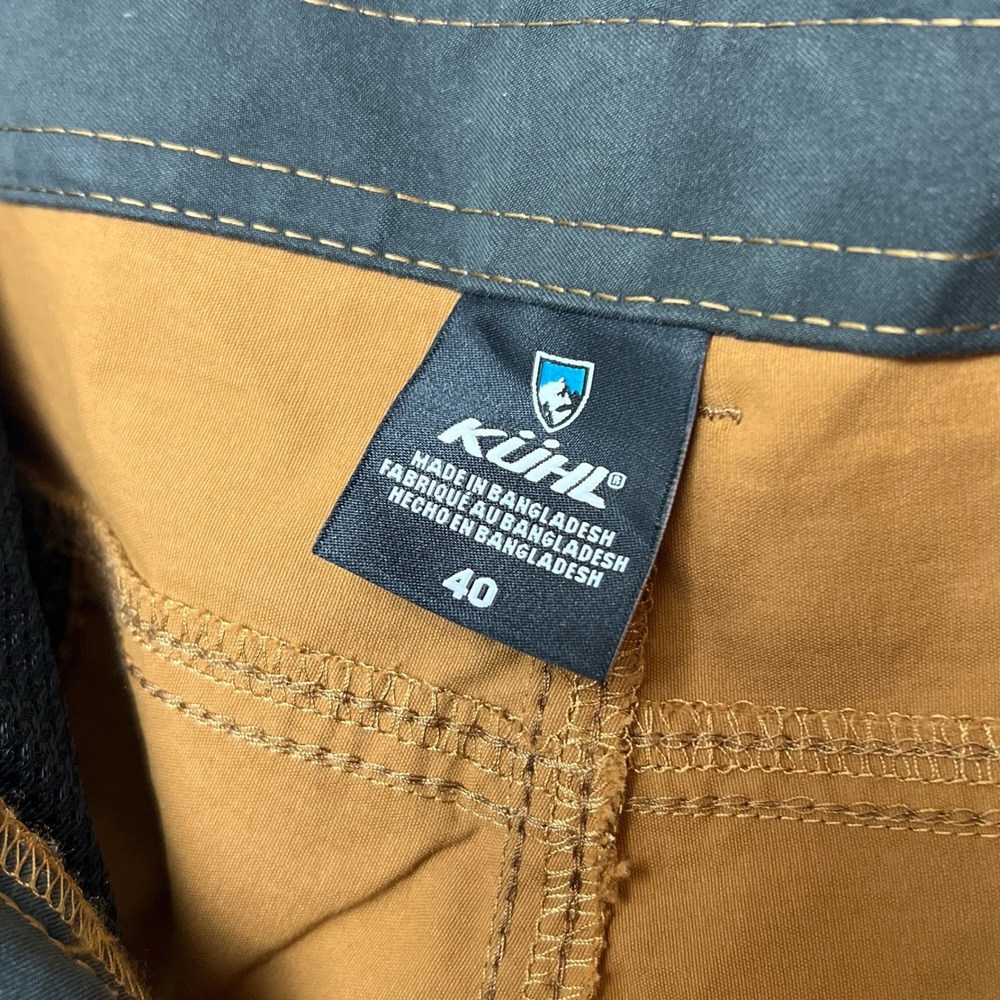 Kuhl Mens Renegade Shorts Hiking Lightweight Utility Travel Outdoor Khaki Sz 40 - Picture 4 of 6